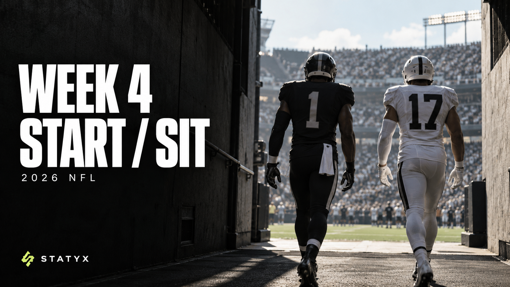 NFL Week 4 Fantasy Start/Sit: The Workload Behind the Tough Calls